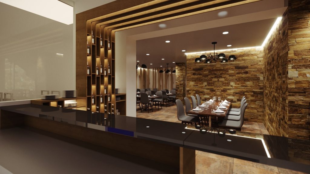 design de interiores de restaurante