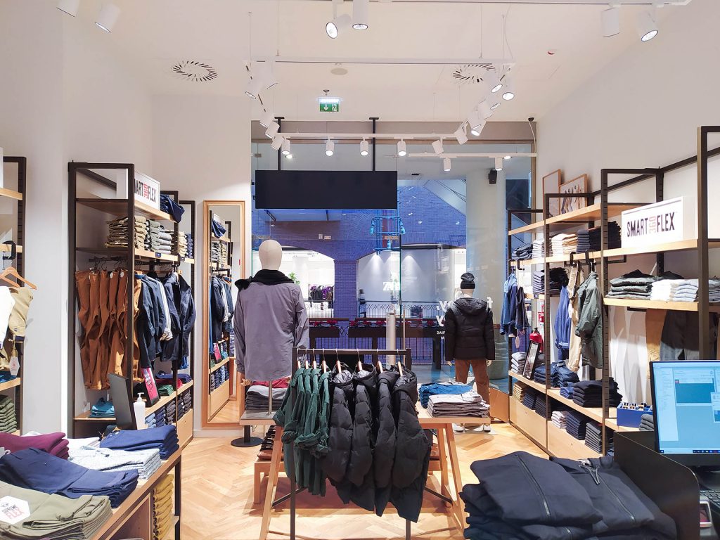 interior loja dockers vista shopping