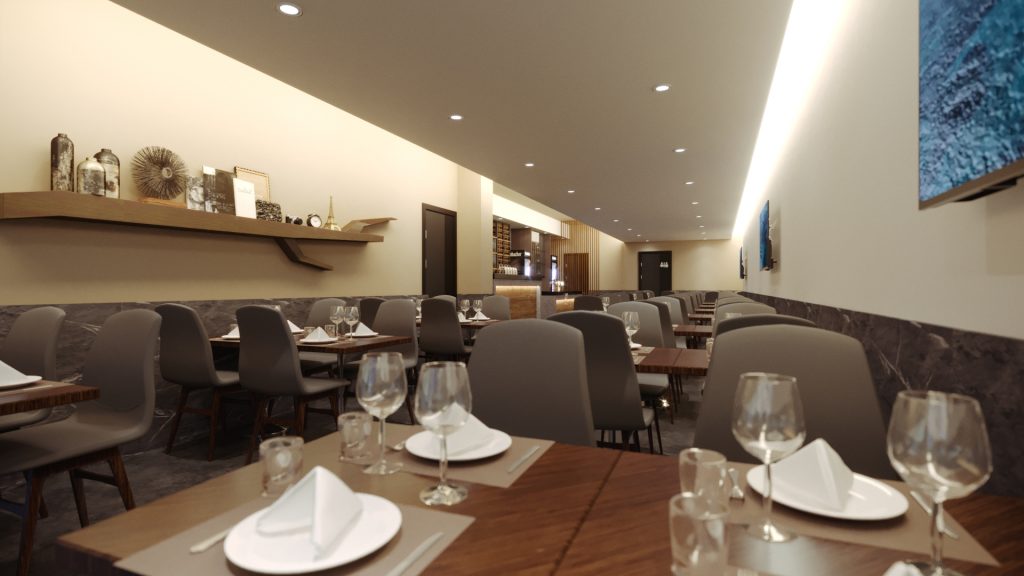 interior sala restaurante matosinhos