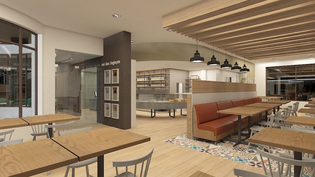 projeto design interiores confeitaria