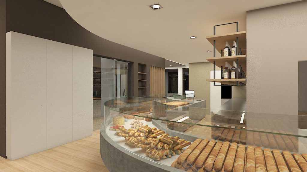 projeto design interiores confeitaria
