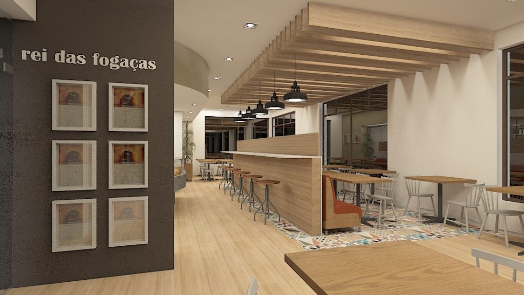 projeto design interiores confeitaria