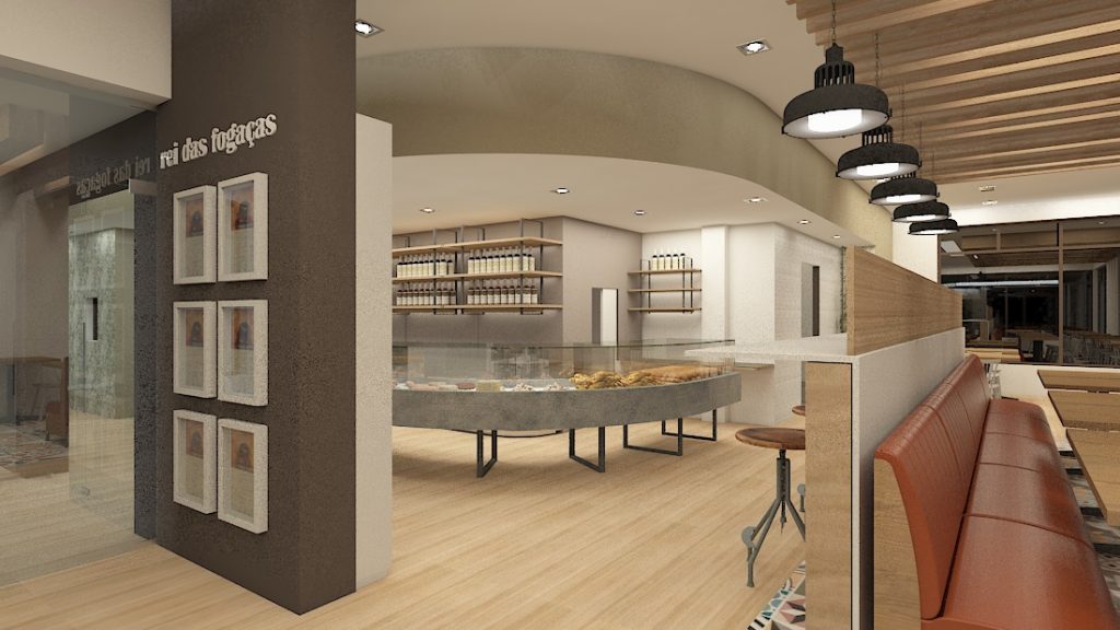 projeto design interiores confeitaria