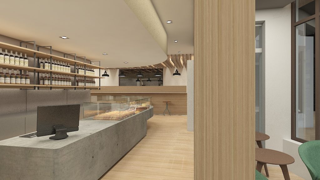 projeto design interiores confeitaria