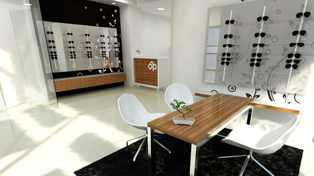 projeto design de interiores para ótica