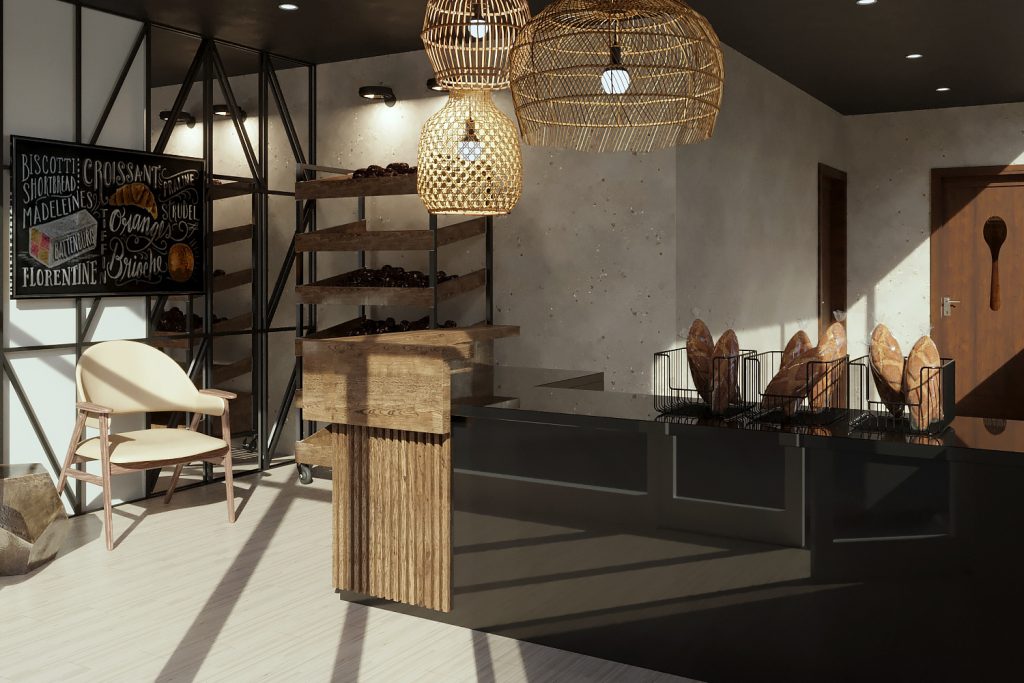 projeto design interiores padaria