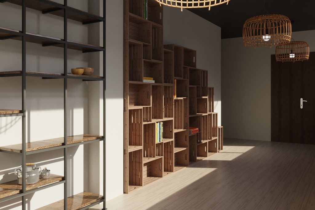 Projeto de design de interiores de padaria