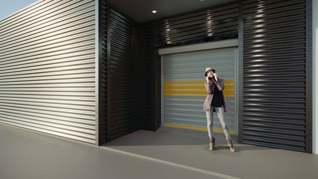 Projeto de design de interiores para recepção de armazém