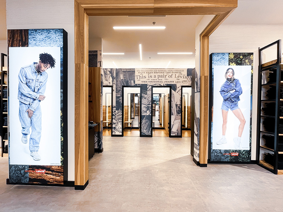 Remodelação da loja Levis no NorteShopping - interior