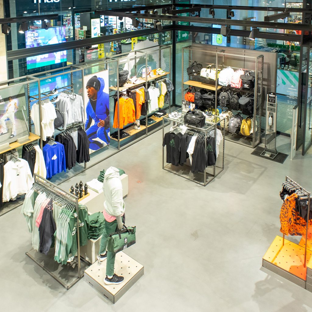 Remodelação loja Adidas no shopping Braga Parque