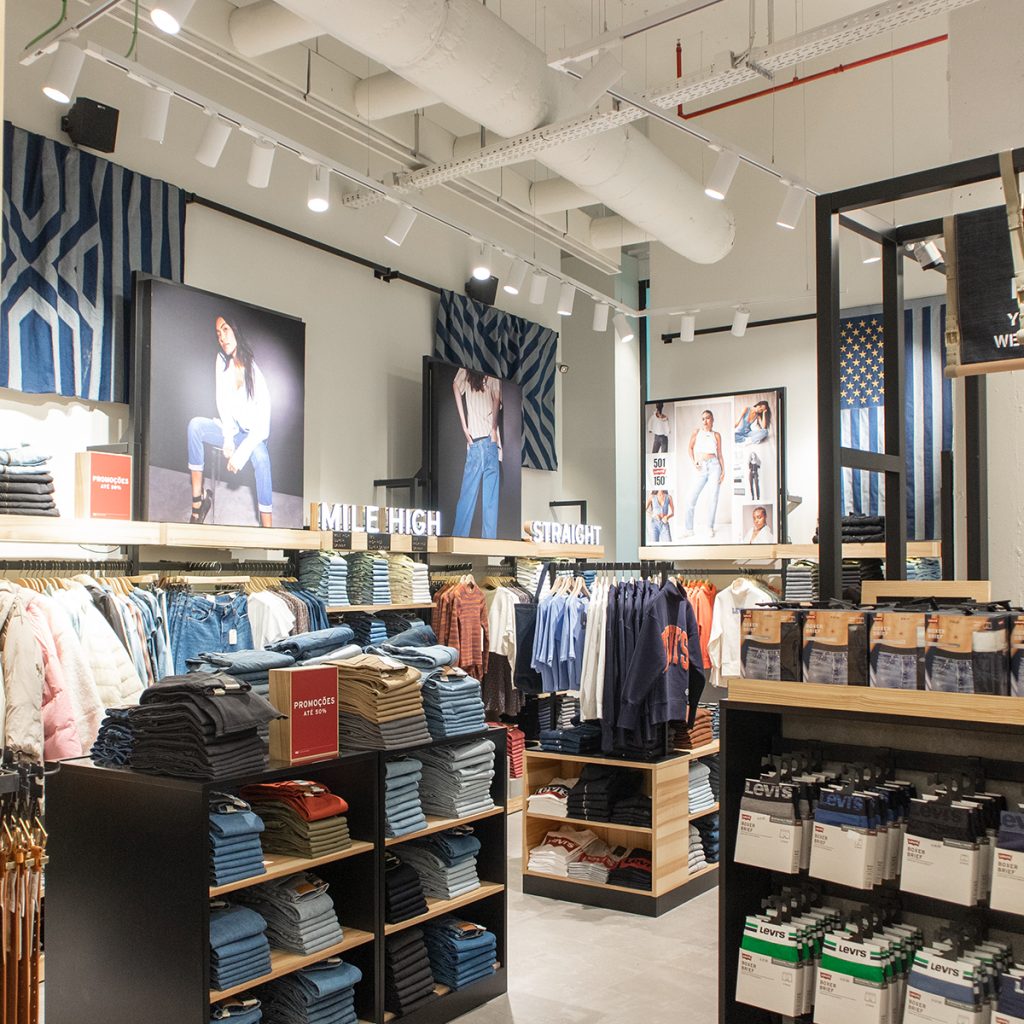 Remodelação loja Levis Shopping Colombo